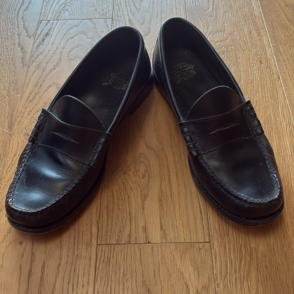 J Crew Black Camden Loafers with Leather Soles